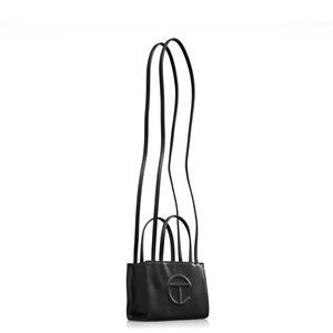 Telfar Black Small Shopping Bag with Long Shoulder Straps